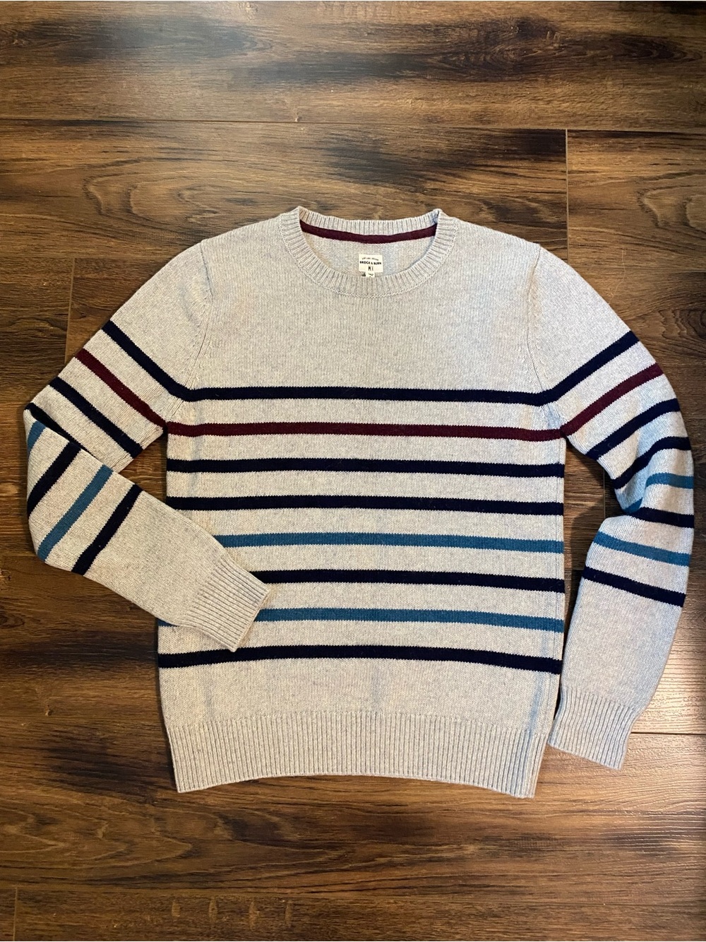 Wool Bridge & Burn striped sweater size small
